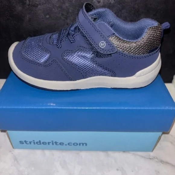 Stride Rite Boys Bb018701-srt Winslow-Navy Athletic Sneaker SNEAKER SHOE 10W - Picture 2 of 2